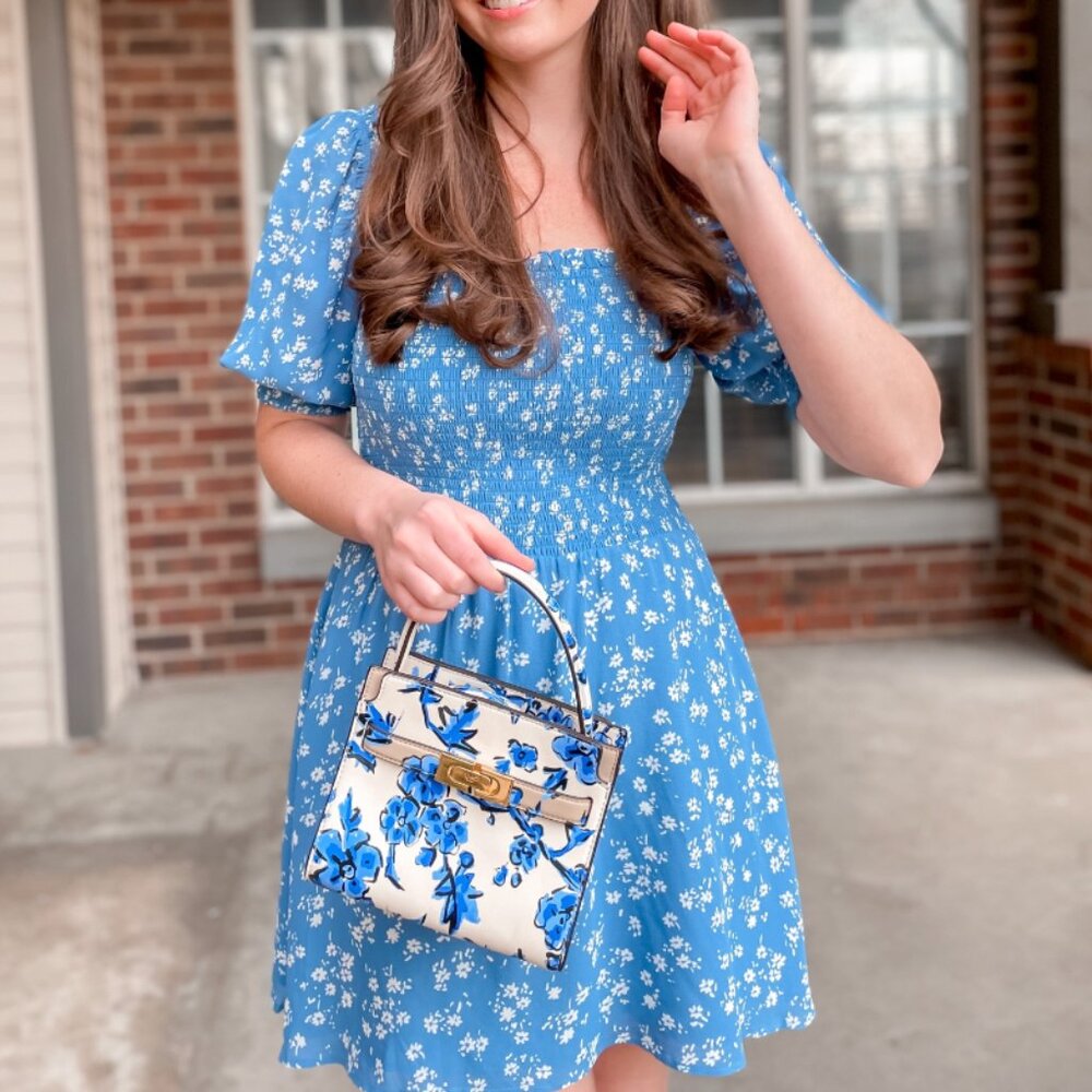 ✨ SALE NEW Reformation Elle Mini Floral Dress Sz4 Lassen